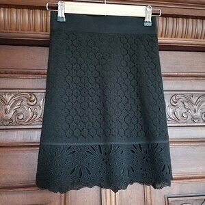 NWT Loft Black Lace Skirt